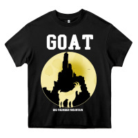 Black big thunder mountain goat Heavy Core Tee - artisFamous