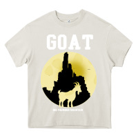 Cream big thunder mountain goat Heavy Core Tee - artisFamous