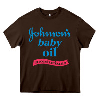 Chocolate Brown johnson's baby oil Heavy Core Tee - artisFamous