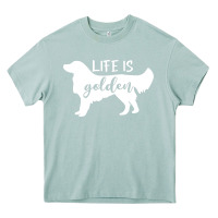Arona golden retriever - life is golden white Heavy Core Tee - artisFamous