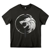 Asphalt Witcher Wolf Heavy Core Tee - artisFamous
