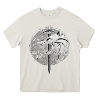 Witcher Wolf Heavy Core Tee | Teevron