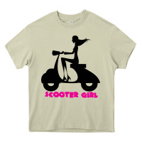 Mossy scooter girl Heavy Core Tee - artisFamous