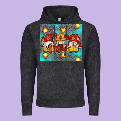 Firefighter Gnomes Vintage Hoodie Designed By Artiststas
