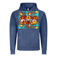 Vintage Denim firefighter gnomes Vintage Hoodie - Artiststas