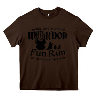 Chocolate Brown mordor fun run Heavy Core Tee - artisFamous