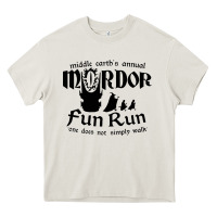 Cream mordor fun run Heavy Core Tee - artisFamous