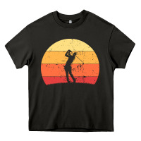 Asphalt Vintage Retro Golf | Golfers Heavy Core Tee - artisFamous