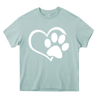 Arona dog dad mom puppy shirt love dogs paw print heart women men  shirt Heavy Core Tee - artisFamous