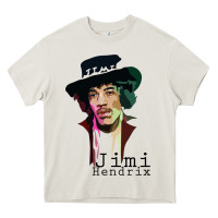 Cream jimi hendrix Heavy Core Tee - artisFamous