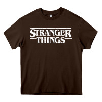 Chocolate Brown Stranger Heavy Core Tee - artisFamous
