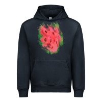 Navy watermelon glitter watercolor brushstrokes patch Urban Hoodie - RanaPortraitStore