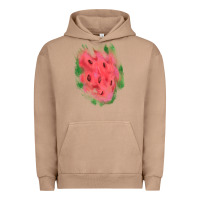Pigment Burro watermelon glitter watercolor brushstrokes patch Urban Hoodie - RanaPortraitStore