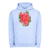 Pigment Grape Ice watermelon glitter watercolor brushstrokes patch Urban Hoodie - RanaPortraitStore