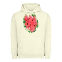 Pigment Pistachio watermelon glitter watercolor brushstrokes patch Urban Hoodie - RanaPortraitStore