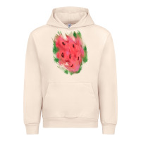 Sandshell watermelon glitter watercolor brushstrokes patch Urban Hoodie - RanaPortraitStore