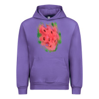 Tulip watermelon glitter watercolor brushstrokes patch Urban Hoodie - RanaPortraitStore