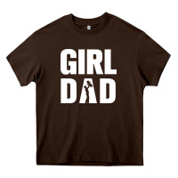 Chocolate Brown Girl Dad Heavy Core Tee - artisFamous