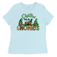 Baby Blue st patricks day gnomes Ladies Tee - CowhideDigitalArt