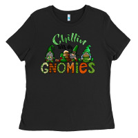 Black st patricks day gnomes Ladies Tee - CowhideDigitalArt