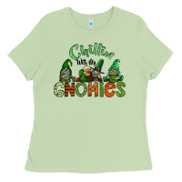 Matcha st patricks day gnomes Ladies Tee - CowhideDigitalArt