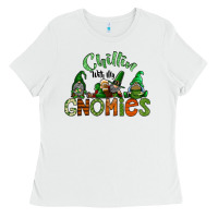 White st patricks day gnomes Ladies Tee - CowhideDigitalArt