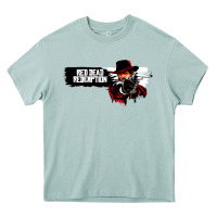 Arona Red Dead Redemption 2 Red Moon Cowboy Heavy Core Tee - artisFamous