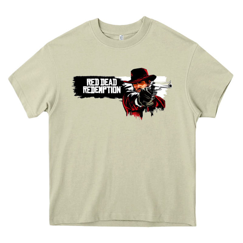 Red Dead Redemption 2 Red Moon Cowboy Heavy Core Tee by artisFamous | Teevron