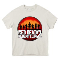 Cream Red Dead Redemption 2 Red Moon Cowboy Heavy Core Tee - artisFamous