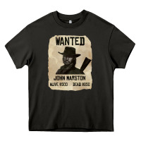 Asphalt Red Dead Redemption 2 Red Moon Cowboy wanted john marston Heavy Core Tee - artisFamous