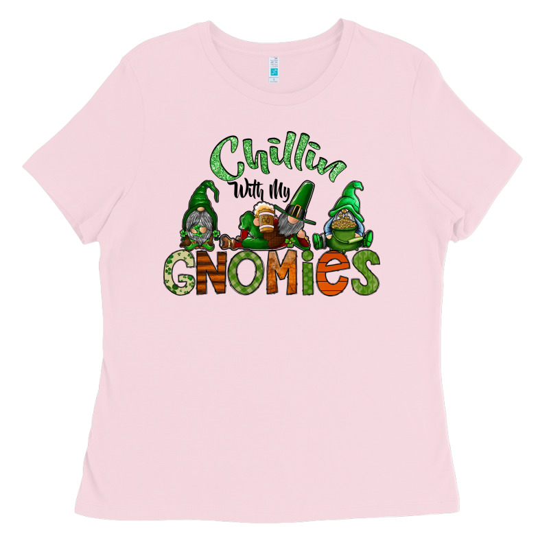 St Patricks Day Gnomes Ladies Tee by CowhideDigitalArt | Teevron