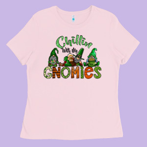 St Patricks Day Gnomes Ladies Tee Designed By Cowhidedigitalart