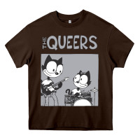 Chocolate Brown The Queers Heavy Core Tee - artisFamous