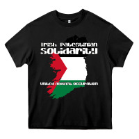 Black irish palestinian solidarity Heavy Core Tee - artisFamous
