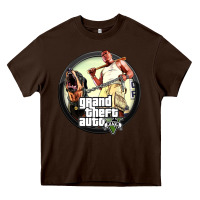 Chocolate Brown Grand Theft Auto Heavy Core Tee - artisFamous