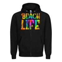 Black beach life Zipper Hoodie - Jasminsmagicworld