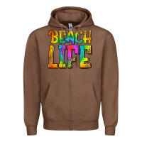 Chestnut beach life Zipper Hoodie - Jasminsmagicworld