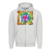 Beach Life Zipper Hoodie | Teevron