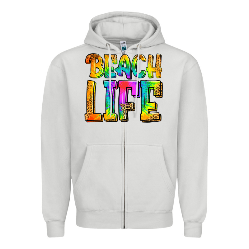 Beach Life Zipper Hoodie by Jasminsmagicworld | Teevron