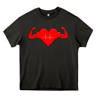 Asphalt Healthy Heart Heavy Core Tee - artisFamous