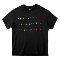 Black Stranger Lights Alphabet Heavy Core Tee - artisFamous
