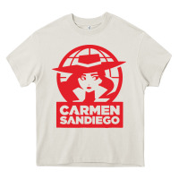 Cream carmen sandiego Heavy Core Tee - artisFamous