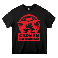 Black carmen sandiego Heavy Core Tee - artisFamous
