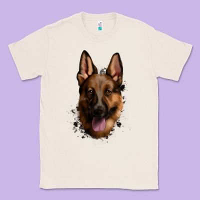 German Shepherd Classic Tee Designed By Jasminsmagicworld