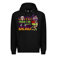 Black coffee brings me back dead Premium Hoodie - BarkalooDesign