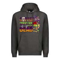 Charcoal Heather coffee brings me back dead Premium Hoodie - BarkalooDesign