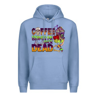Colony Blue coffee brings me back dead Premium Hoodie - BarkalooDesign