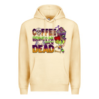 Coffee Brings Me Back Dead Premium Hoodie | Teevron