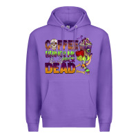 Purple coffee brings me back dead Premium Hoodie - BarkalooDesign