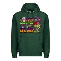 Sports Green coffee brings me back dead Premium Hoodie - BarkalooDesign